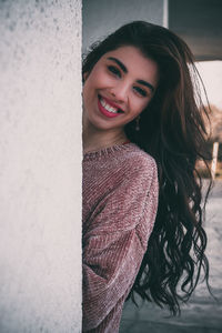 Portrait of a smiling young woman