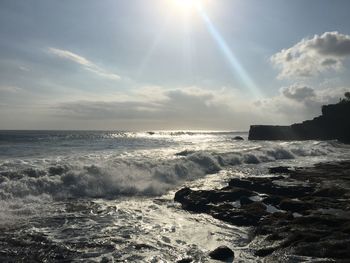 Scenic view of sea against sky