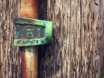Close-up of rusty metal
