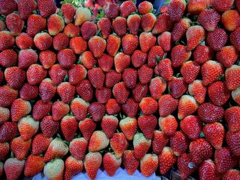 Full frame shot of strawberries