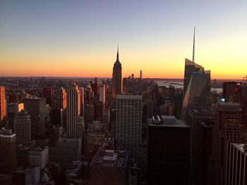 Cityscape at sunset