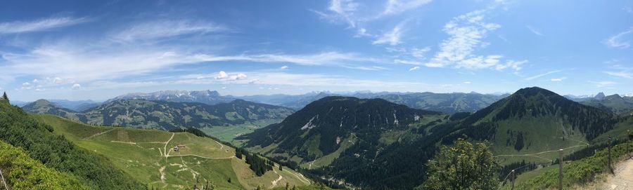 Panoramic view of landscape against sky