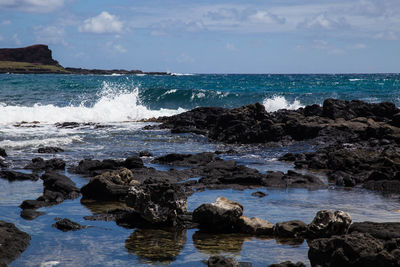 Scenic view of sea against sky