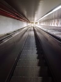 Empty underground walkway