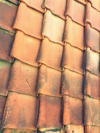 Full frame shot of roof tiles