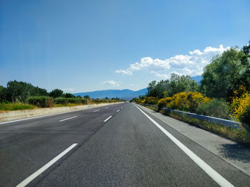 View of highway against sky