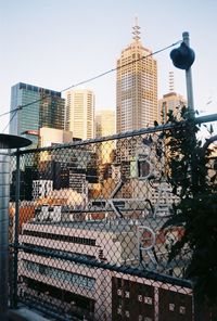 Low angle view of buildings against sky