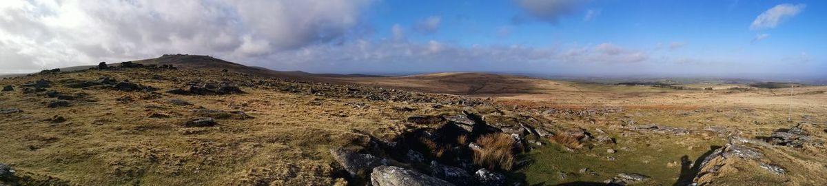 Panoramic view of landscape against sky