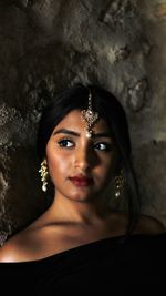 Portrait of beautiful young woman
