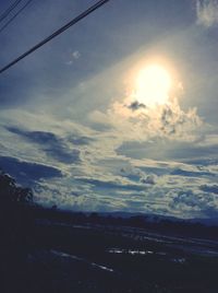 Scenic view of landscape against sky during sunset