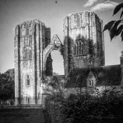 Low angle view of church against sky