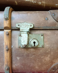 Close-up of closed door