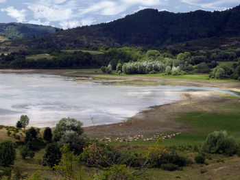 Scenic view of landscape against sky