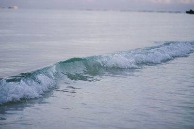 Waves rushing towards shore
