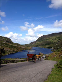 Country road by the lake