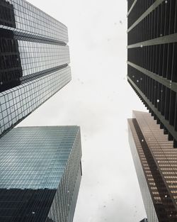 Modern skyscrapers against sky