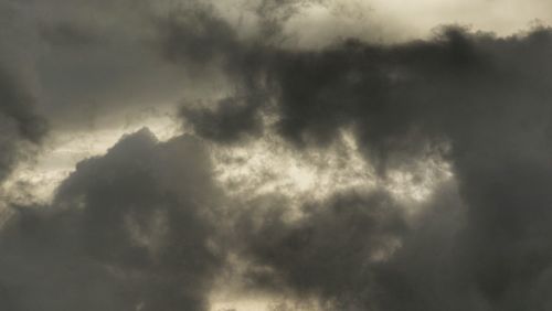 Low angle view of storm clouds in sky