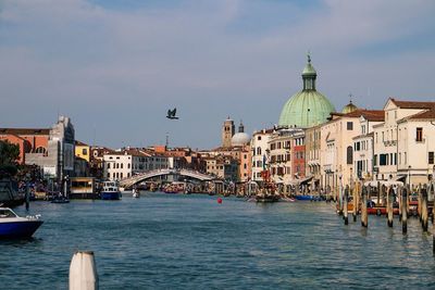 View of buildings at waterfront