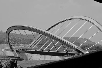 Low angle view of bridge against sky