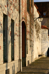 Street façade in historic town