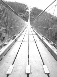 Footbridge in forest