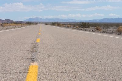 Road against sky