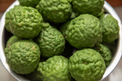 Close-up of bergamot in bowl