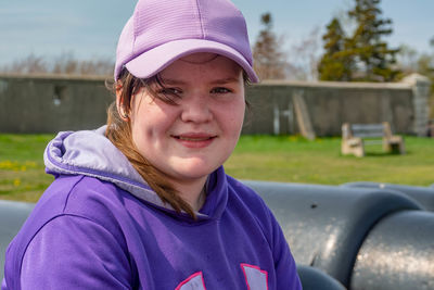 Portrait of smiling girl