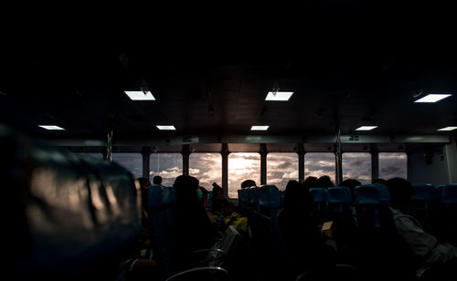 People sitting in ferry