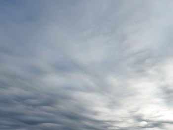 Low angle view of clouds in sky