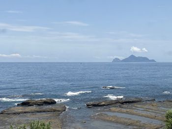 Scenic view of sea against sky