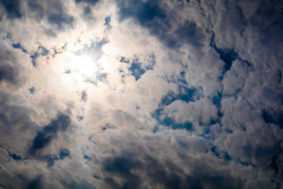 Low angle view of clouds in sky