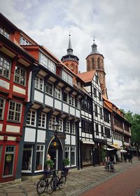 View of building against cloudy sky