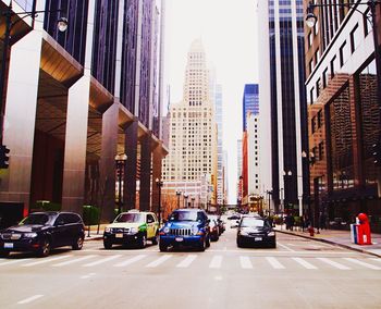 City street at dusk