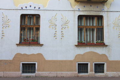 Low angle view of residential building