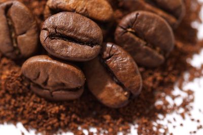Close-up of coffee beans