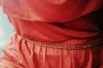 Close-up of red head