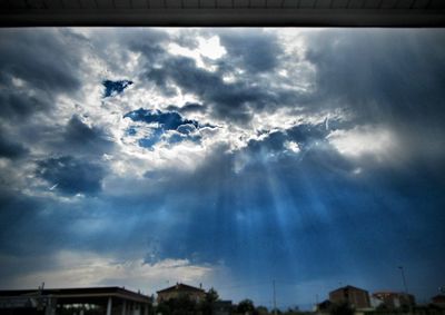 Low angle view of cloudy sky
