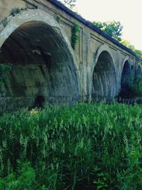 View of old built structure