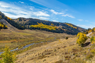 Scenic view of landscape against sky