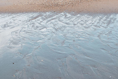 Full frame shot of frozen water