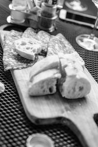 Close-up of food on table