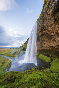 Seljalandsfoss waterfall in iceland