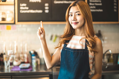 Portrait of a smiling young woman