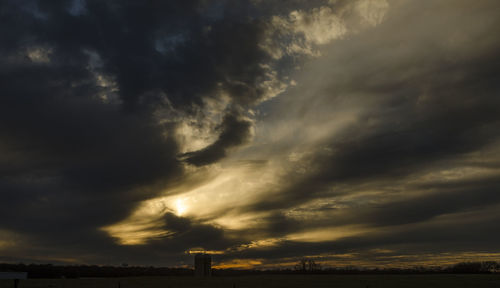 Storm clouds in sky