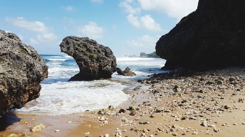 Scenic view of sea against sky