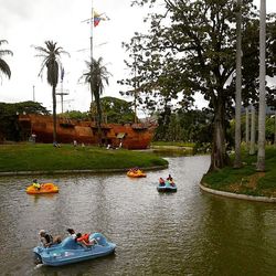 Boats in river