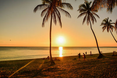 Sunset over sea