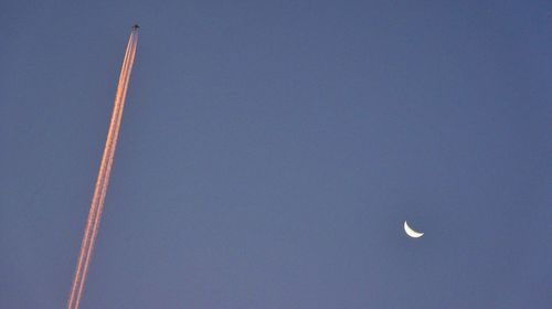 Low angle view of building against blue sky
