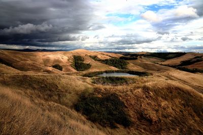 Scenic view of landscape against sky